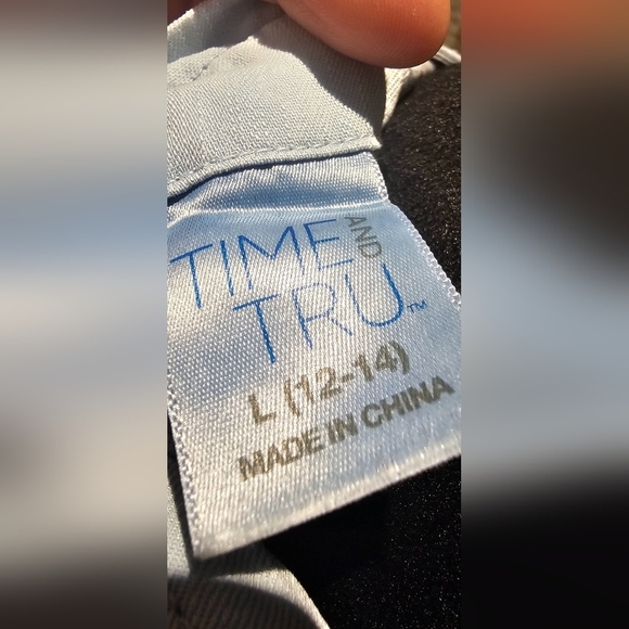 Time And Tru Tie Halter Light Denim Blue Wash Large Lightweight - Picture 5 of 6